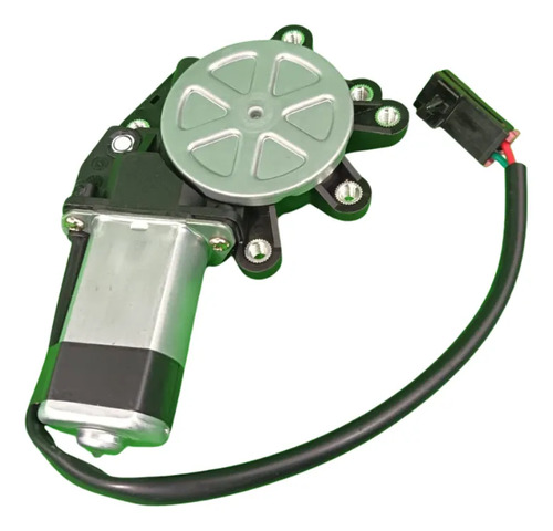 [007-2305-09] MOTOR DE ELEVADOR ELECTRICO NS D21 86-07/D22/NP300 08-15/SENTRA 95-00/TSURU III 92-17  2 PINS ENCHUFE RECTO CUADRADO 12VCC 35 CM HUSHAN 6 Izquierdo Delantera/Trasera  