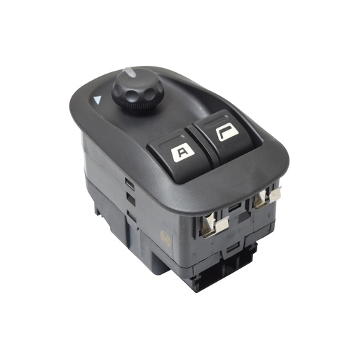 [222-2401-03] CONTROL ELECTRICO PG 206 01-09/207 06-11  DE ELEVADOR 24PINS 2 TECLAS NEGRO CON CONTROL PARA ESPEJO 12VCC MANIJAUTO    