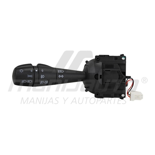 [71475] PALANCA DIRECCIONAL RN DUSTER 13-20/LOGAN 15-19/OROCH 18-22/CAPTUR 18-19/SANDERO/STEPWAY 16-20  CONTROL LUCES  15 PINS CON NIEBLA NEGRA 12VCC MANIJAUTO Izquierdo Delantera  