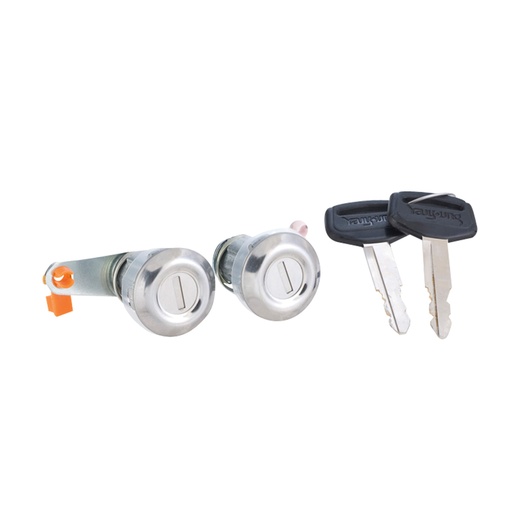 [224-3010-01] CILINDRO PARA PUERTA TY HILUX/PICK UP 84-88  JUEGO METAL CROMADO TIPO ORIGINAL    