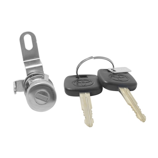 [71062] CILINDRO PARA TAPA TY HILUX SRV/SR 16-22  CON LLAVE HUSHAN 1 PIEZA METAL CROMADO    