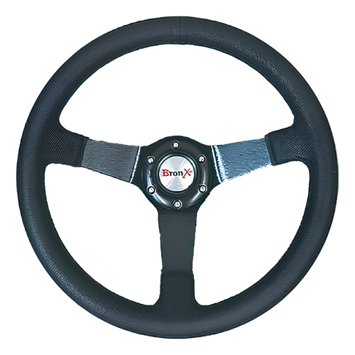 [VP001A] VOLANTE DE PIEL BRONX CENTRO HOJA MAPLE