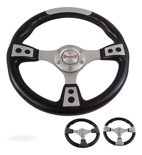 [VO006A] VOLANTE DEPORTIVO GRIS BRONX