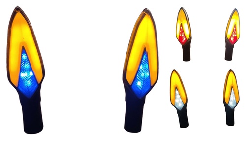 [ENDIR-3213-1009A] DIRECCIONAL LEDS BI-COLOR RUNNING IR1009 AMARILLO/AZUL