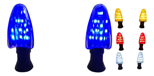 [EN-NEW-012AZ] DIRECCIONAL NEGRO LED AZUL 12V