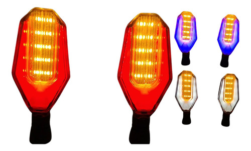 [D-128R-YR] DIRECCIONAL ROJO LED AMARILLO/ROJO 12V