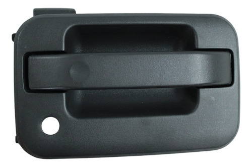[012-1226-00] MANIJA EXTERIOR FORD F-150/LOBO 04-14  CON HOYO PARA LLAVE CORRUGADA NEGRA PLASTICO HUSHAN Derecho Delantera