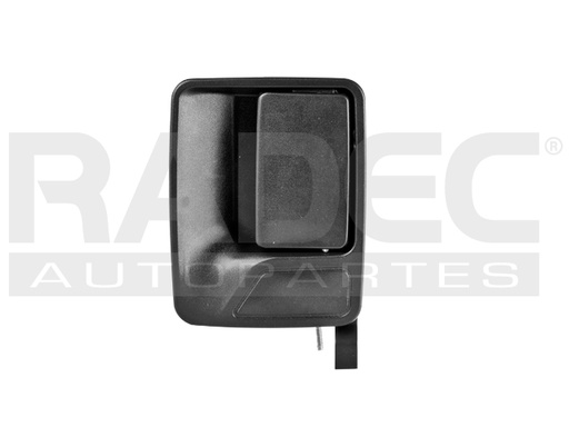 [012-1232-07] MANIJA EXTERIOR FD SUPER DUTY F-250/F-350/F-450/F-550 99-16/EXCURSION 00-07  CORRUGADA NEGRA PLASTICO HUSHAN Izquierdo Trasera  