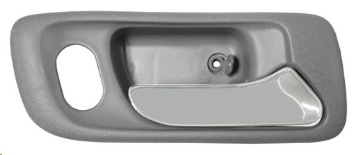 [012-1301-18] MANIJA INTERIOR HD ACCORD 4P SEDAN 98-02  SIN HOYO AZUL OBSCURO/CROMADA PLASTICO HUSHAN Derecho Delantera  