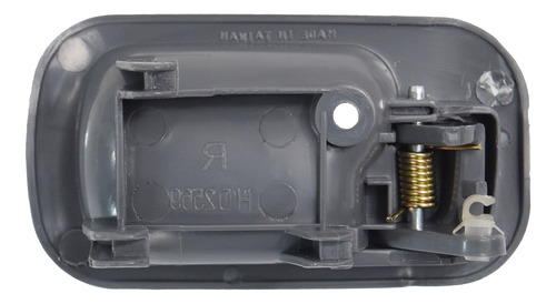 [012-1302-05] MANIJA INTERIOR HD CIVIC 4P SEDAN 92-95  SIN HOYO PARA SEGURO GRIS PLASTICO HUSHAN Izquierdo Delantera/Trasera  