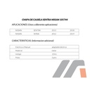 CHAPA DE CAJUELA NS VERSA 12-19 ADAPTABLE ELECTRICO 12VCC 3 PINS METAL