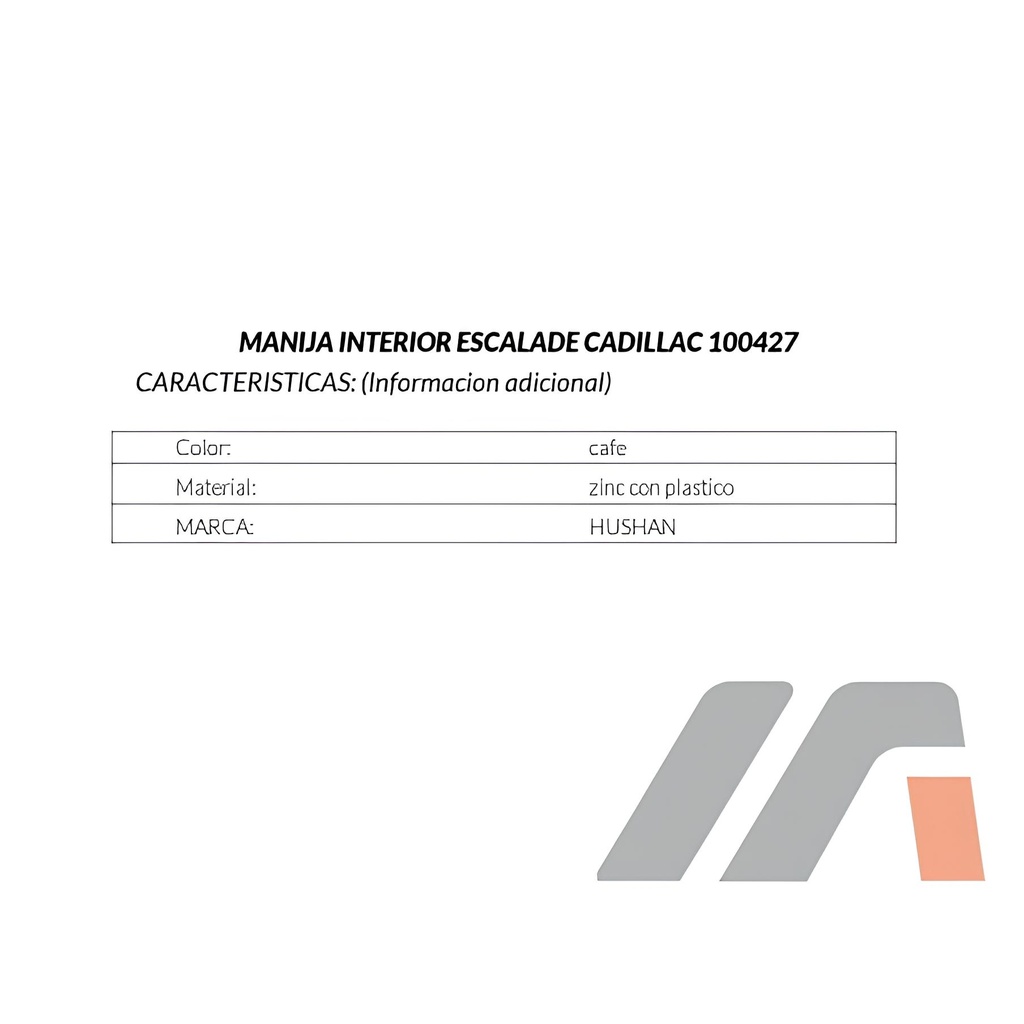 MANIJA INTERIOR CV CHEYENNE 95-98 CAFE TW IZQ