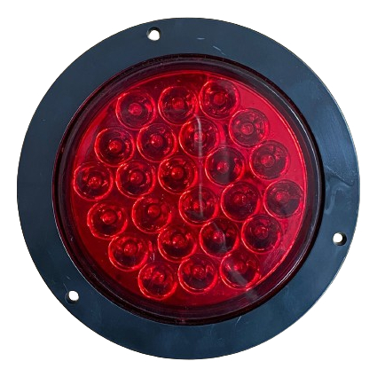 PLAFON REDONDO 4" ROJO 24 LEDS