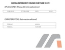 Manija Exterior Chrysler Pt Cruiser Trasera 01-08 Der