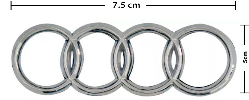 EMBLEMA LOGO TRASERO AD CROMO