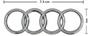 EMBLEMA LOGO TRASERO AD CROMO