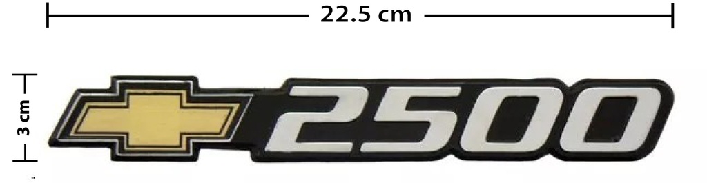 EMBLEMA LETRERO 2500 CV 99-05 CR