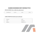CILINDRO IGNICION CV CHEVY 94-12