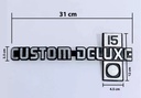 Emblema Letrero Delantero Chevrolet Custom Deluxe 15 Cromo