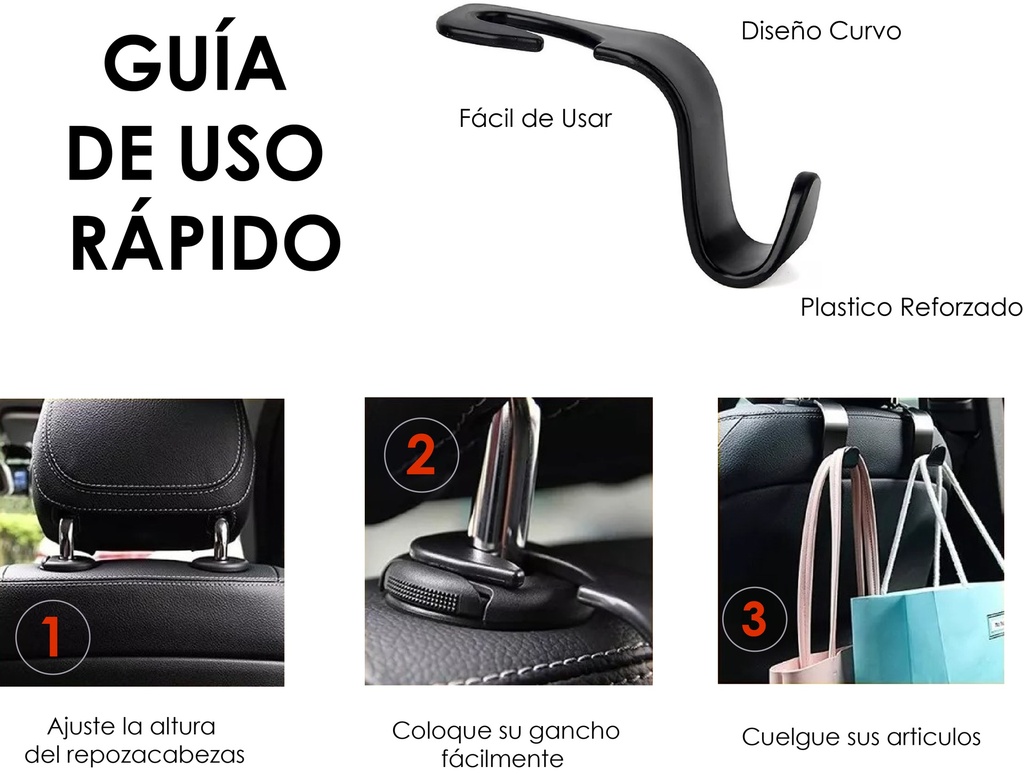 Gancho de Repozacabezas p/Auto