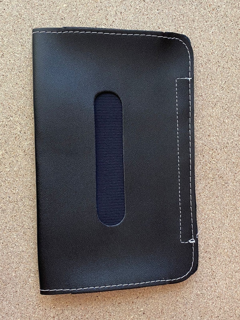Porta Pañuelo de Coche / Visera Negro C/ Banda Elástica