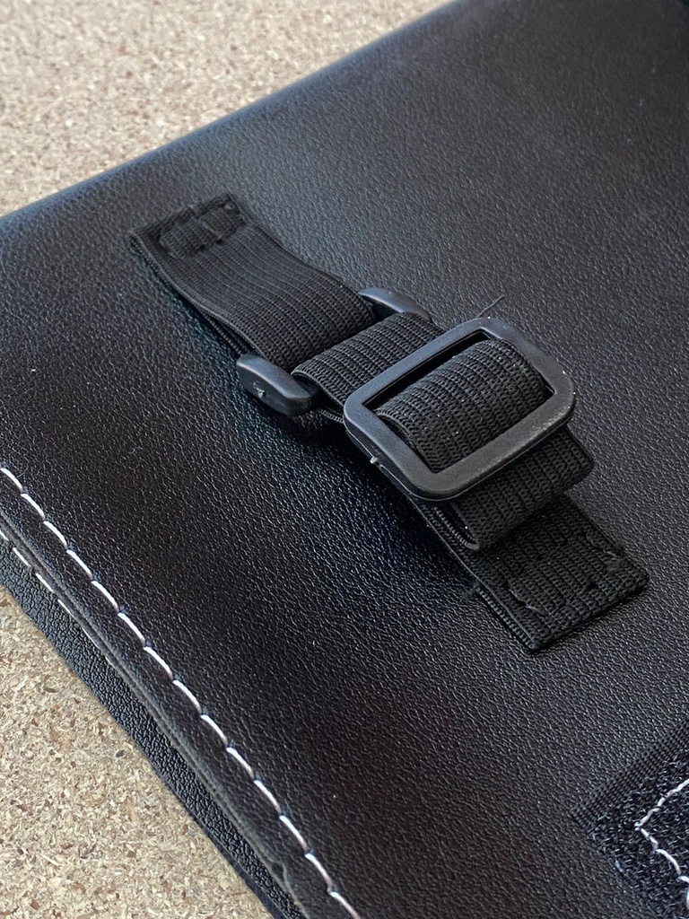 Porta Pañuelo de Coche / Visera Negro C/ Banda Elástica