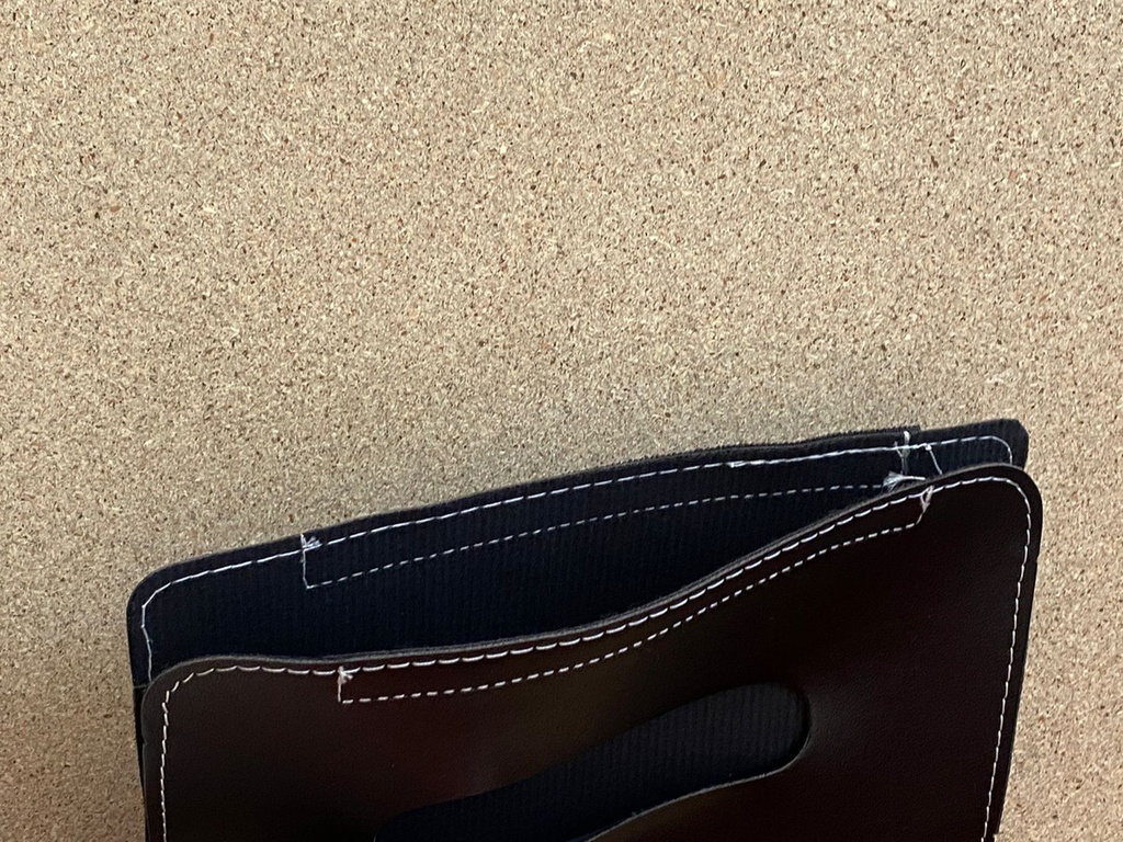 Porta Pañuelo de Coche / Visera Negro C/ Banda Elástica