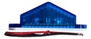 Plafón Estribo Sellado 6 Led Gel Estrobo 3.5x.6  Azul 12-24v