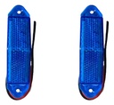Plafón Estribo Sellado 6 Led Gel Estrobo 3.5x.6  Azul 12-24v