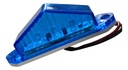 Plafón Estribo Sellado 6 Led Gel Estrobo 3.5x.6  Azul 12-24v