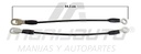 Jgo2 Tirante/ Cables De Tapa Nissan Frontier 98-04 Der/izq