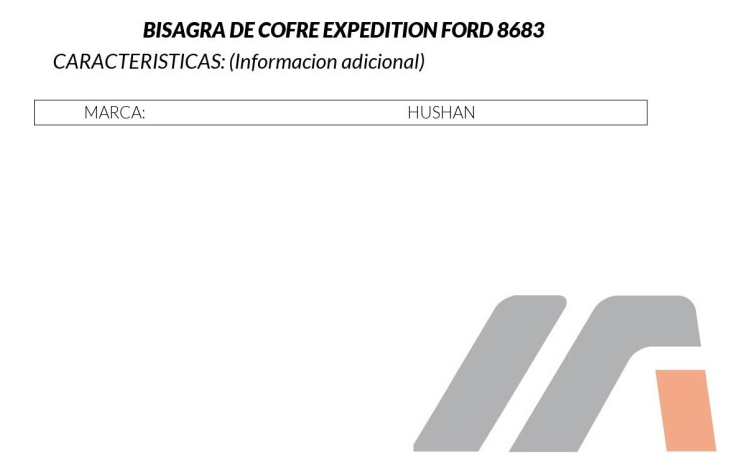 Bisagra Cofre Fd F-150/f-250 97-09/lobo 