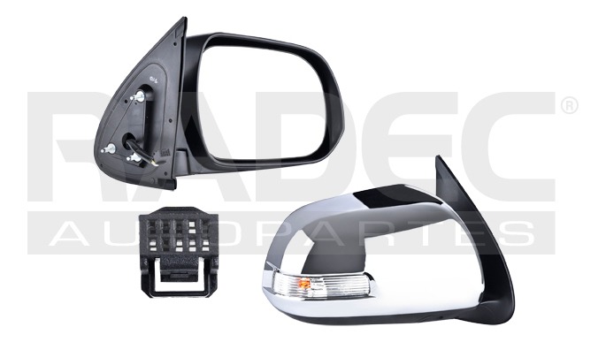 Espejo Toyota Hilux 2012-2015  C/ Direccional 5pines Cromado
