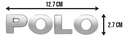 Emblema Letras Polo Cromo
