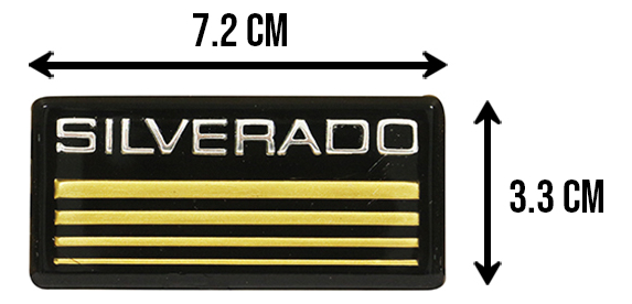 EMBLEMA CV SILVERADO 99-06 LETRAS ACRILICO