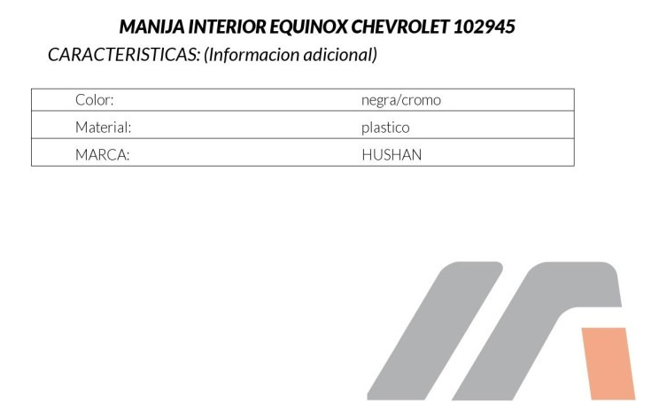 Manija Interior Cv Sonic 12-17/trax 13-18/equinox