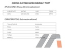 Control Electrico Cv Astro  Gm Safari Van 85-94, 5 Pins