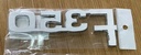 Emblema Letrero F-350 Cromo