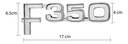 Emblema Letrero F-350 Cromo