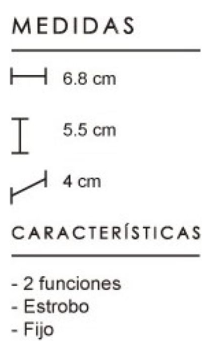 Faro Niebla 6 Leds Alta/baja Y Estrobo P