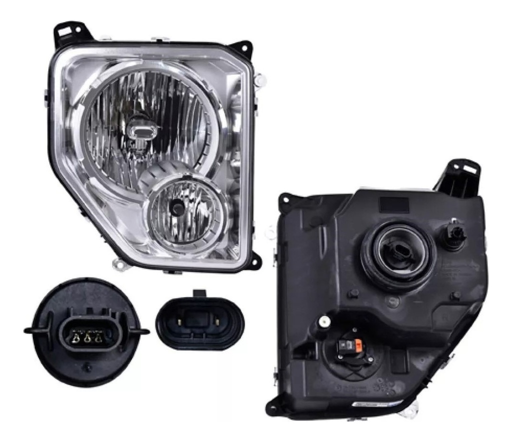 Faro Jeep Liberty 08-13 C/faro Niebla C/foco Depo Der