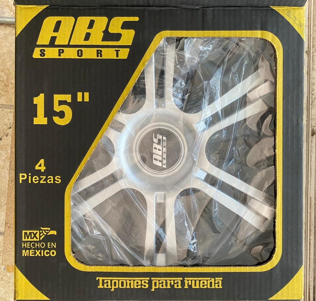 Tapon Abs Sport Gris R15 Tipo Urvan Bico