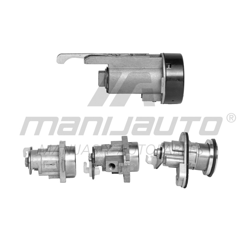 SET DE CILINDROS CV AVEO SEDAN 08-17  CON LLAVE PUERTA/CAJUELA/ENCENDIDO METAL CROMO 12VCC MANIJAUTO Derecho/Izquierdo Delantera  