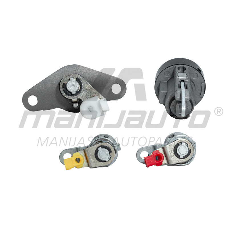 SET DE CILINDROS CV MATIZ  PT MATIZ G2 06-12  CON LLAVE PUERTA/CAJUELA/ENCENDIDO METAL CROMO 12VCC MANIJAUTO    