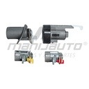 SET DE CILINDROS CV MATIZ  PT MATIZ G2 06-12  CON LLAVE PUERTA/CAJUELA/ENCENDIDO METAL CROMO 12VCC MANIJAUTO    