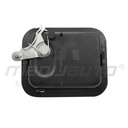 MANIJA EXTERIOR JP WRANGLER 87-06  PUERTA COMPLETA LISA NEGRA ZINC HUSHAN Izquierdo Delantera  