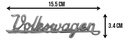 Emblema Manuscrito Cofre Volkswagen Vocho Sedan 1pieza