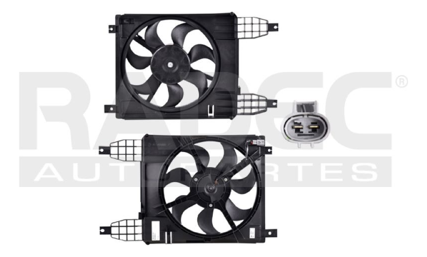 Motoventilador Cv Aveo 08-11/gdo 2 Pines