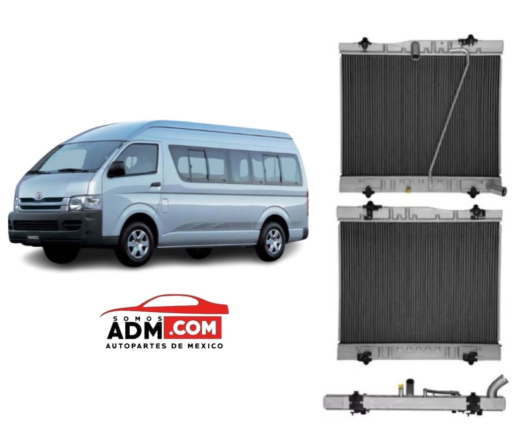 RADIADOR TY HIACE 11-16 L4 2.7 LTS ESTAN