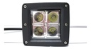 Faro Cuadrado 4 Leds Alta Intensidad 3   P A R  C/base
